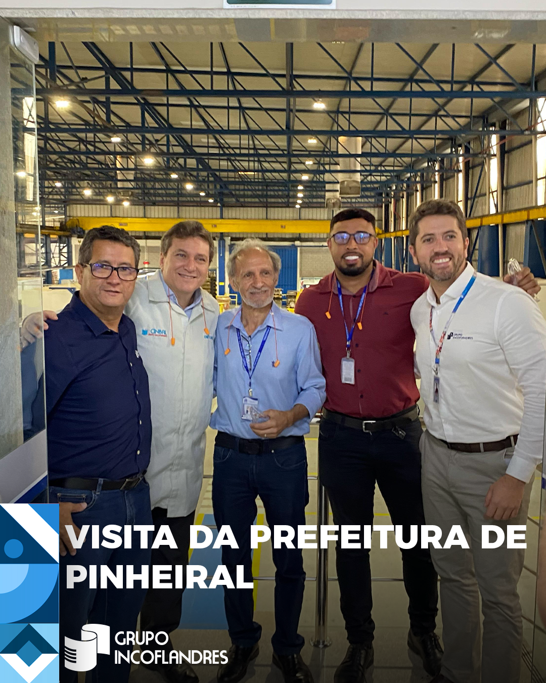 Autoridades municipais visitam a planta de Pinheiral
