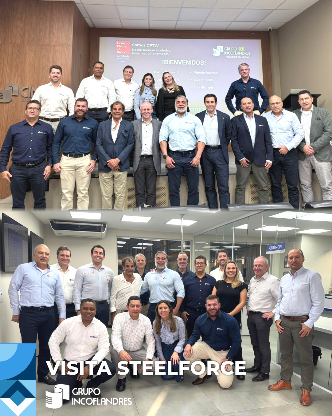 Time Steelforce visita unidades da Cinbal