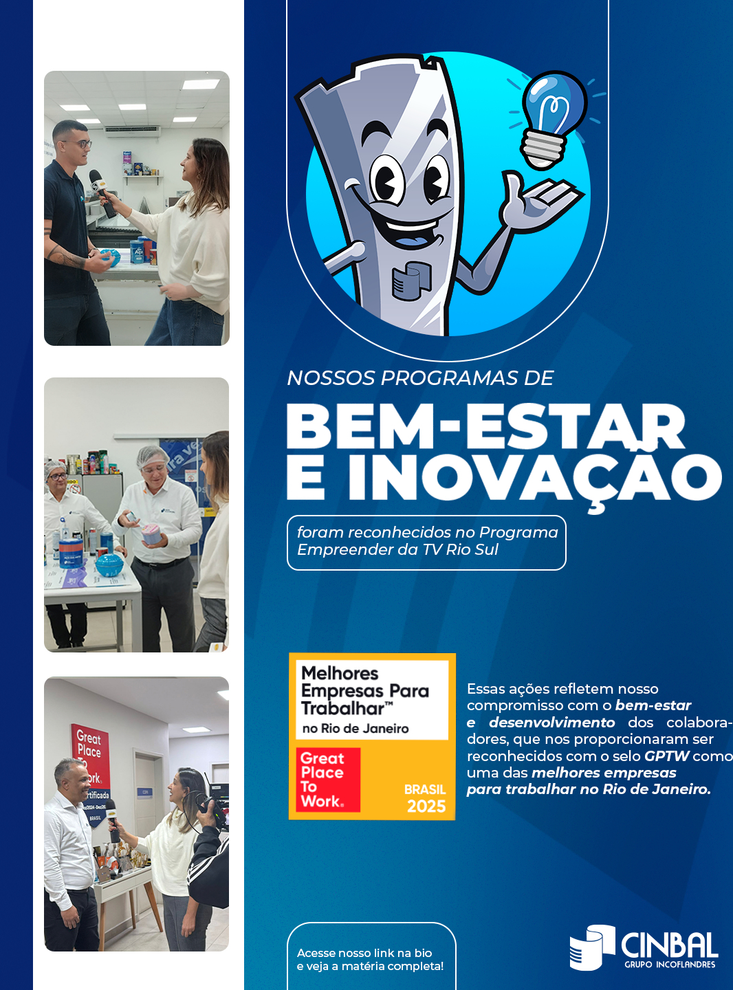 Cinbal no programa Empreender da TV Rio Sul!